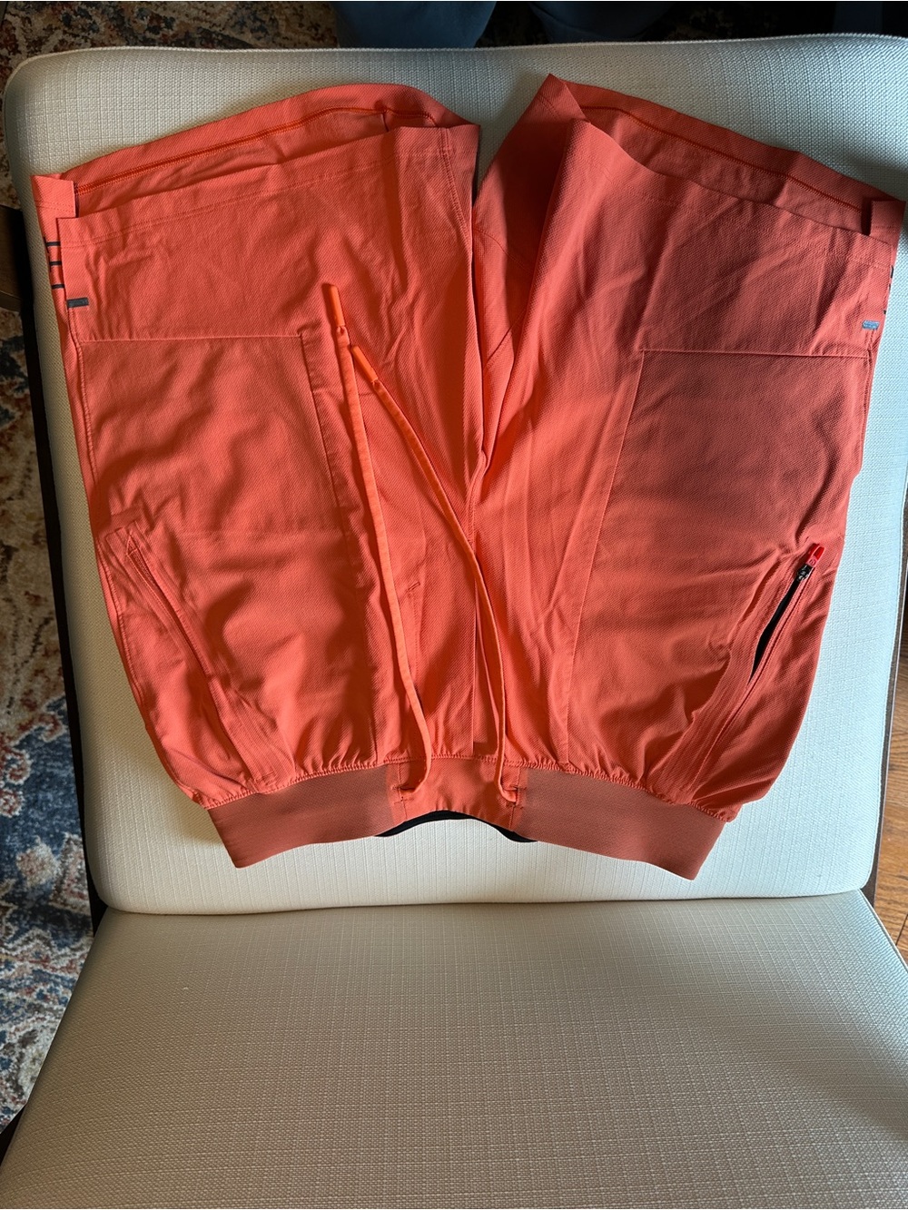 Lululemon Bright Orange Athletic Shorts
